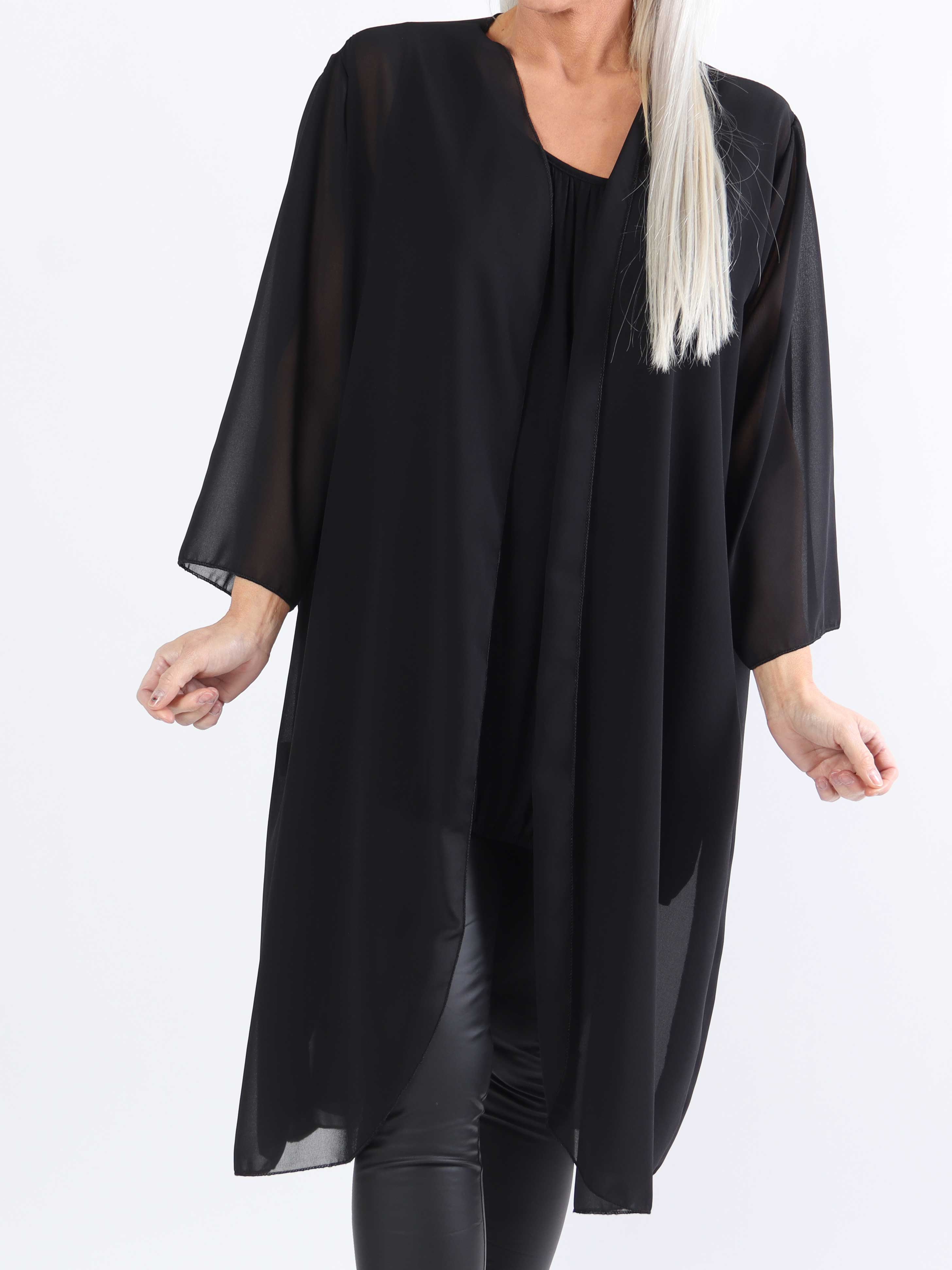 Christina - Let semitransparent plus size cardigan